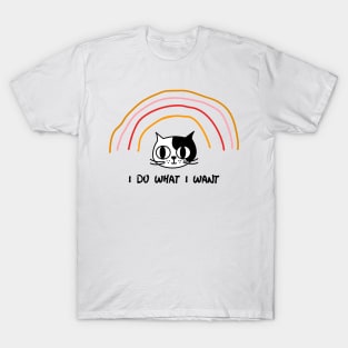 I do what I want funny cat T-Shirt